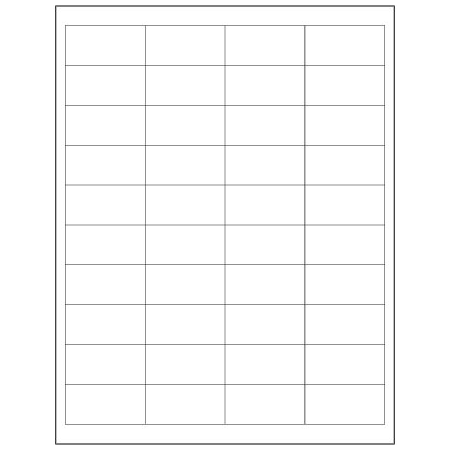 Bsc Preferred 2 x 1'' White Rectangle Laser Labels, 4000PK BUY00030107